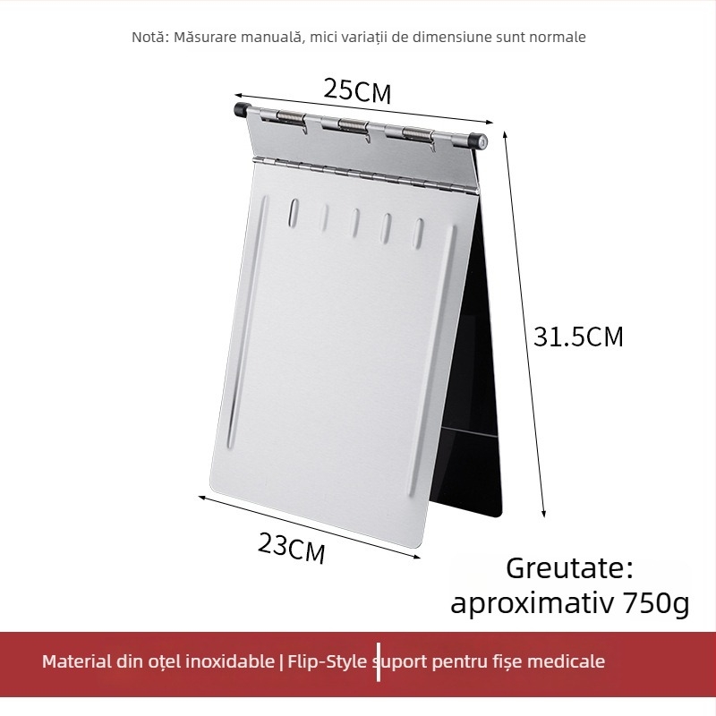 Fișier dosare medicale cu clemă puternică și clemă de placă — ABS material, imprimare logo disponibilă, personalizare, dimensiune clemă: variabilă