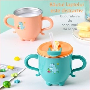 Pahar pentru copii din oțel inoxidabil 316, stil desen animat (316 oțel inoxidabil; stil desen animat; Chunqun)