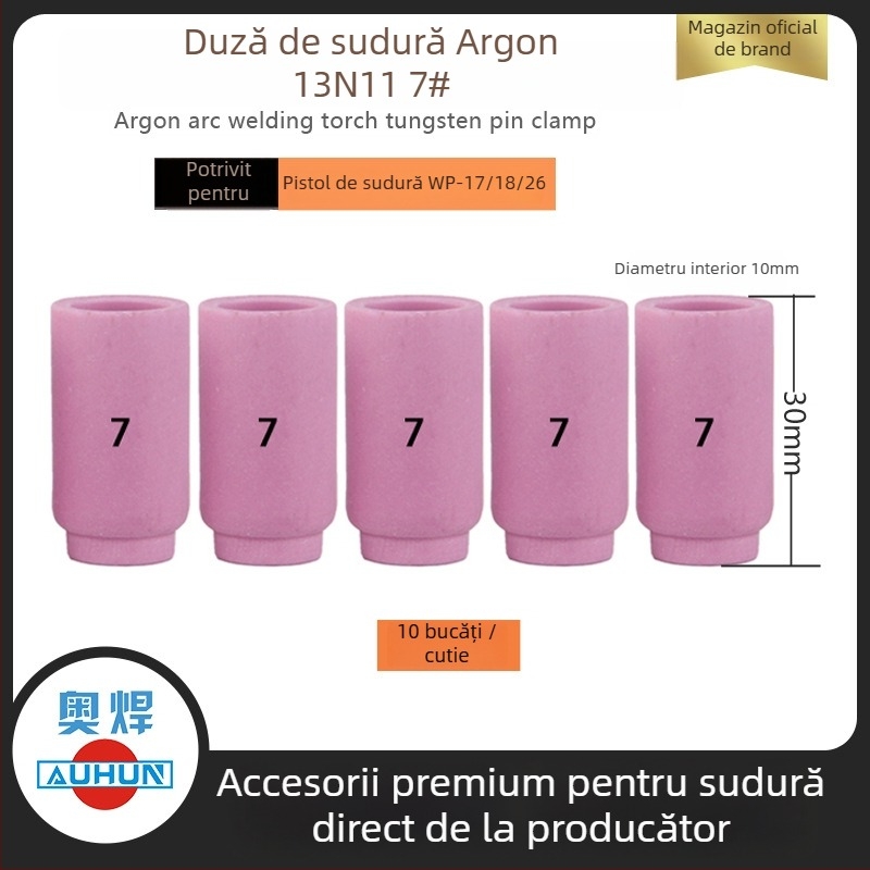 WP-9F Pistol de sudură cu arc argon cu duză ceramică 13N08, ghid de flux din cupru, protecție pentru duză