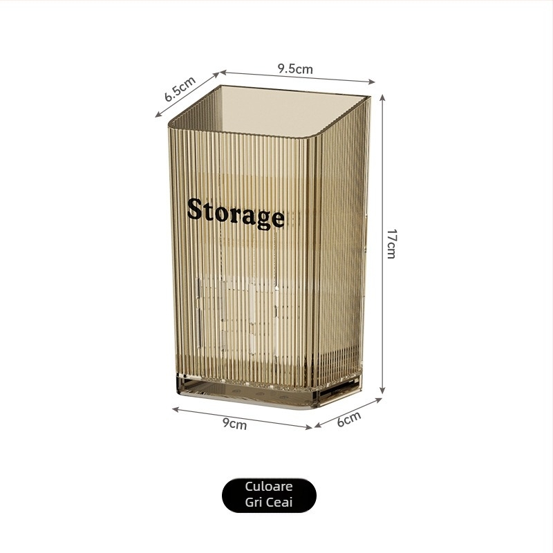 Suport de bețișoare montat pe perete, instalație fără găuri, design drenabil, material PP, organizator de bucătărie multifuncțional