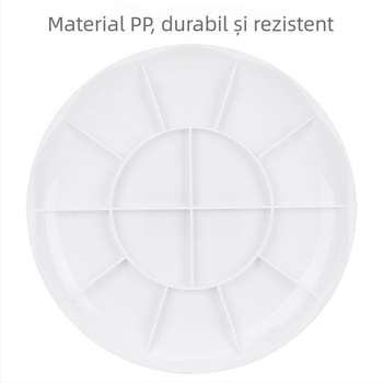 Deli paletă disc pentru amestecarea culorilor, instrument de pictură pentru acuarelă și guașă