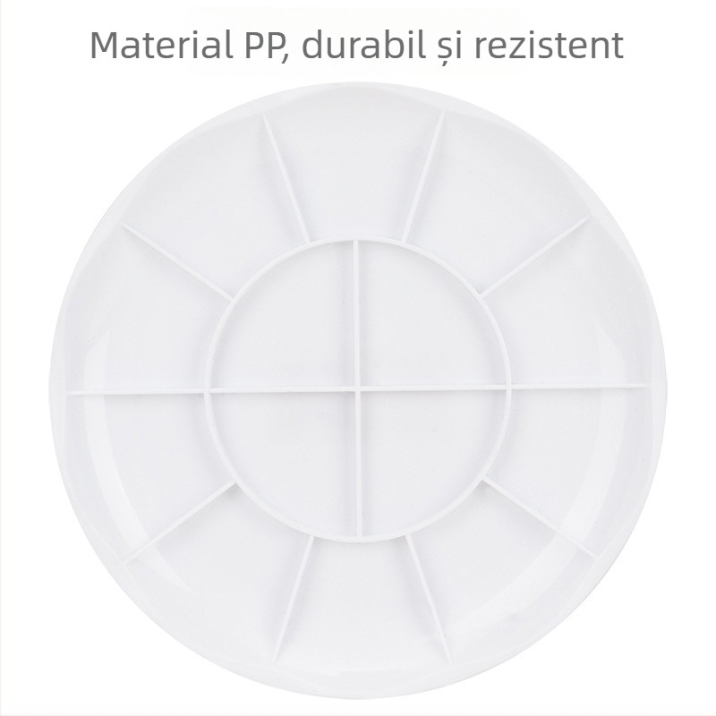 Deli paletă disc pentru amestecarea culorilor, instrument de pictură pentru acuarelă și guașă