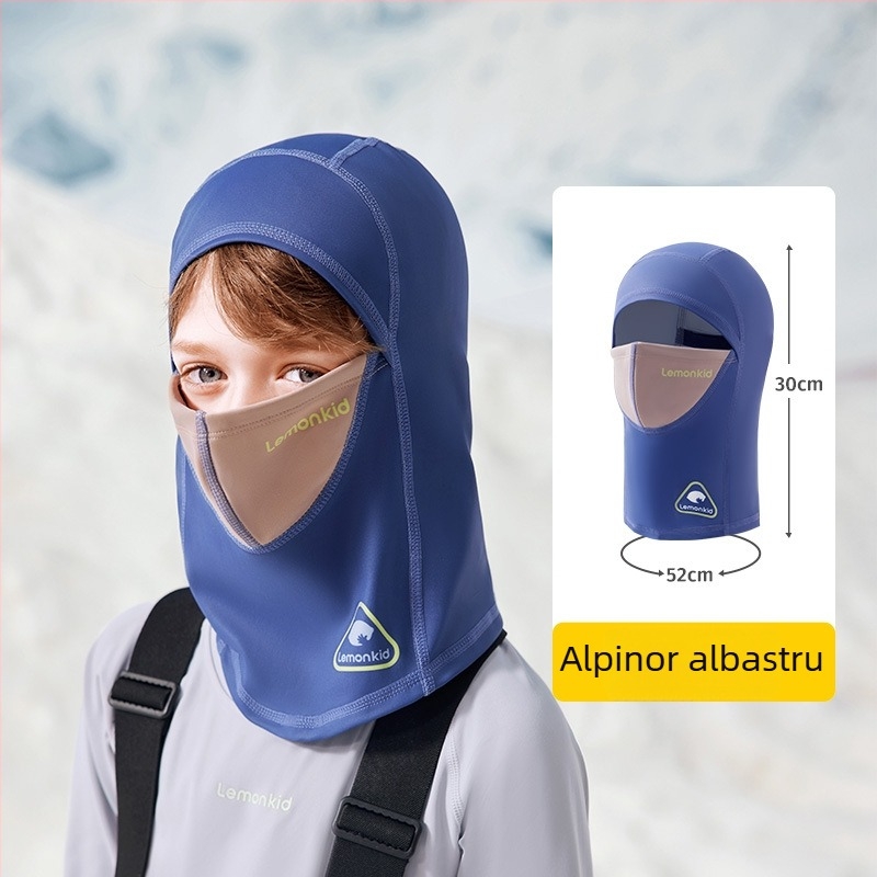 Șapcă/bandană de ski pentru copii — protecție facială, anti-vânt, călduroasă, pentru activități outdoor: ciclism și sporturi pe zăpadă; material spandex/lycra; unisex