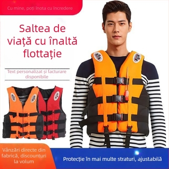 Vestă de salvare cu plutabilitate înaltă, pentru adulți și copii, brand Hanhai baichuan, model ybjs2868, pentru înot, snorkeling, pescuit și navigație cu barca