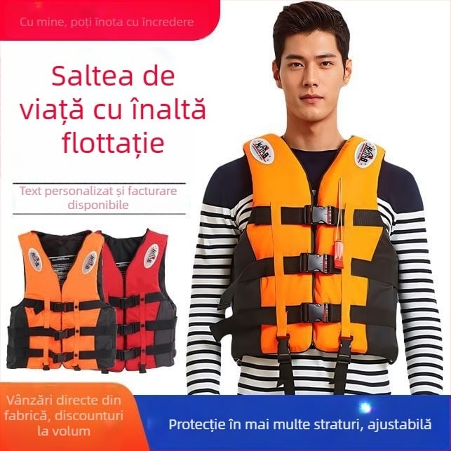 Vestă de salvare cu plutabilitate înaltă, pentru adulți și copii, brand Hanhai baichuan, model ybjs2868, pentru înot, snorkeling, pescuit și navigație cu barca
