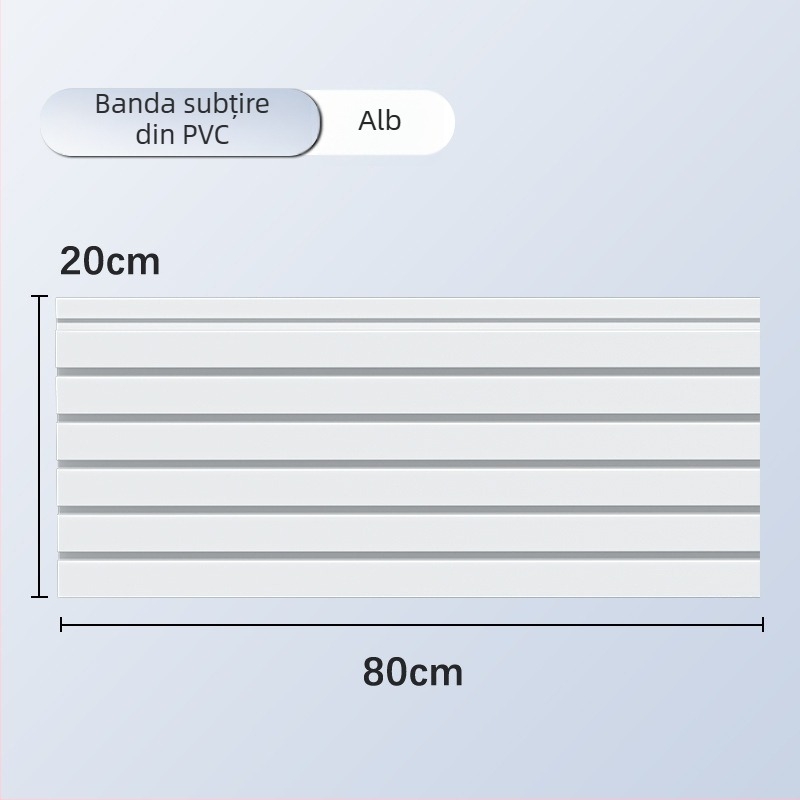 Raft de afișaj din PVC cu mai multe cârlige, construcție monobloc din PVC, capacitate peste 30 kg