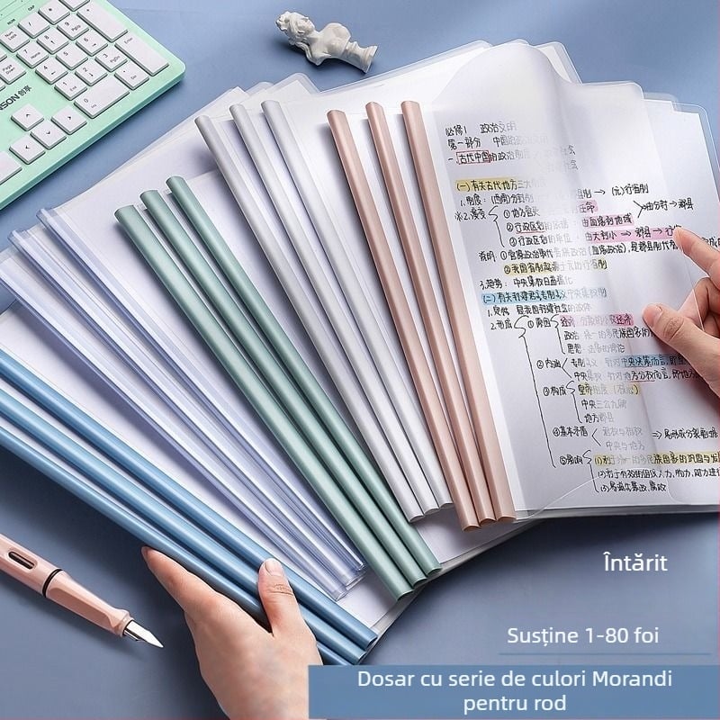 Copertă din plastic, rezistentă la apă, îngroșată, pentru depozitarea lucrărilor de examen ale elevilor