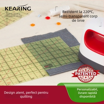 Rigla de centimetri Kolding — corp din plastic, imprimare personalizată, ambalaj 1/12/240