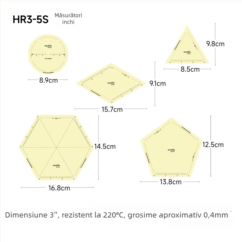 Rigla de centimetri Kolding — corp din plastic, imprimare personalizată, ambalaj 1/12/240