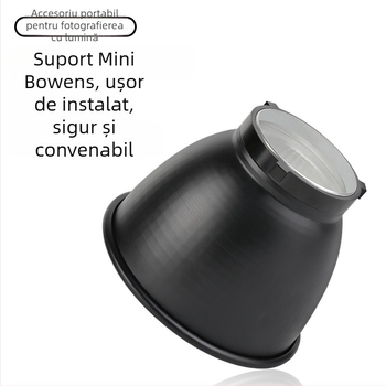 Abajur LED pentru fotografie, montură bayonet, 2700K alb cald, 220V, rază 3 m, luminozitate reglabilă