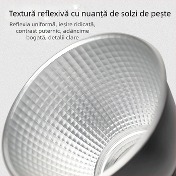 Abajur LED pentru fotografie, montură bayonet, 2700K alb cald, 220V, rază 3 m, luminozitate reglabilă