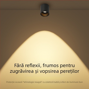 Downlight LED montat pe suprafață, 6-10W, 220V, CRI ≥90