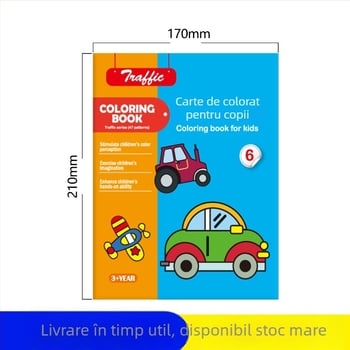 Set de colorat și desen pentru copii 3–6 ani, marca Du Le Zi, pe bază de hârtie, personalizat în funcție de desene