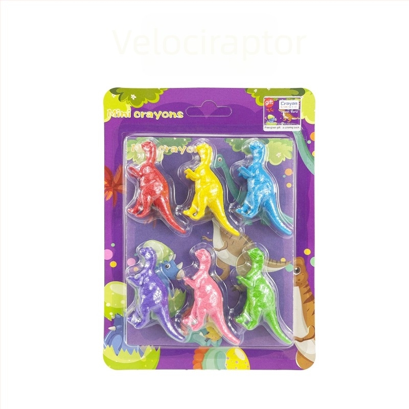 Set de colorat cu forme din plastic, creioane cerate — model XH-040, creion circular, seria Styling Crayon, corp din hârtie