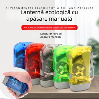Lanternă cu manivela — generare proprie, LED ultra-luminos, compactă pentru exterior, Town Head