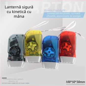 Lanternă cu manivela — generare proprie, LED ultra-luminos, compactă pentru exterior, Town Head