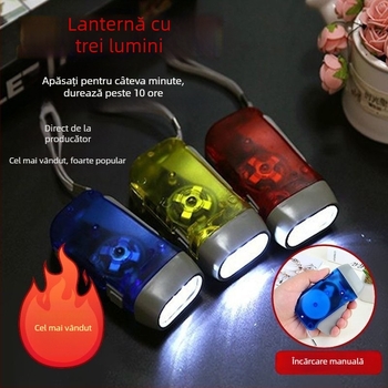 Lanternă cu manivela — generare proprie, LED ultra-luminos, compactă pentru exterior, Town Head