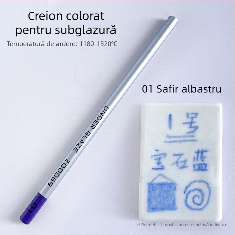 Thiaoohua Creioane subglazurate pentru pictură ceramică, creion unic; Material: culoare subglazură; Cod produs: Underglaze colored pencil (single); Utilizare: pictură ceramică