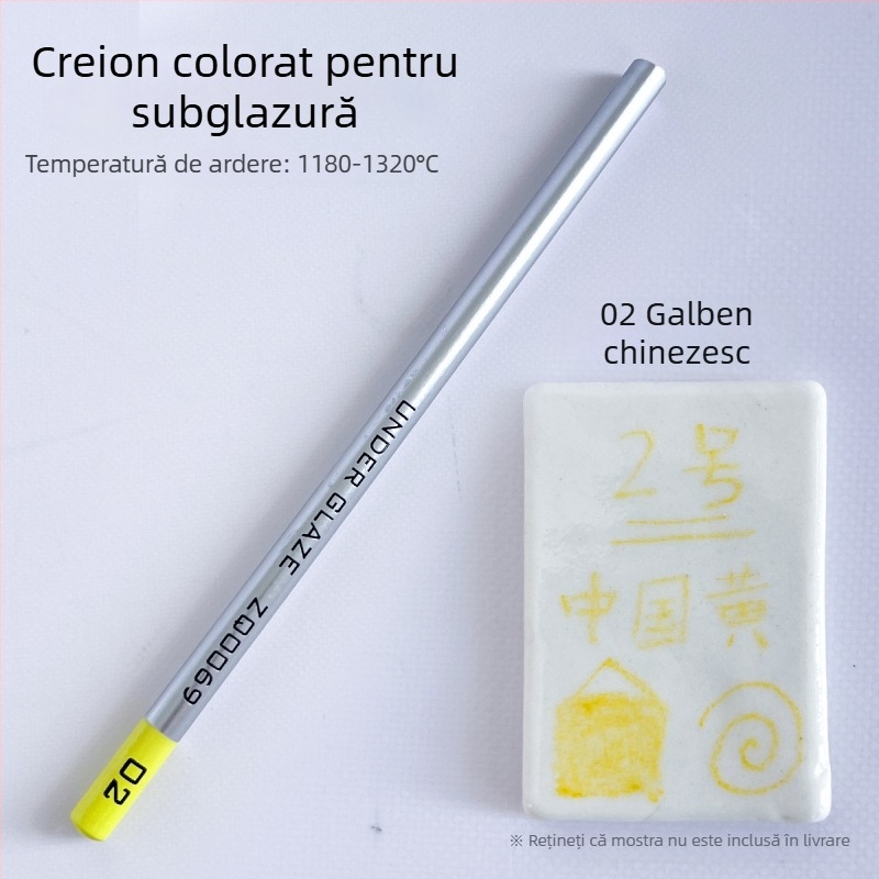 Thiaoohua Creioane subglazurate pentru pictură ceramică, creion unic; Material: culoare subglazură; Cod produs: Underglaze colored pencil (single); Utilizare: pictură ceramică