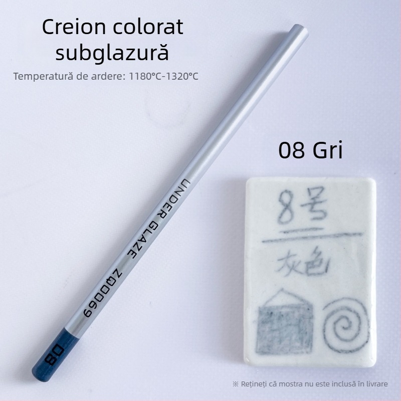 Thiaoohua Creioane subglazurate pentru pictură ceramică, creion unic; Material: culoare subglazură; Cod produs: Underglaze colored pencil (single); Utilizare: pictură ceramică