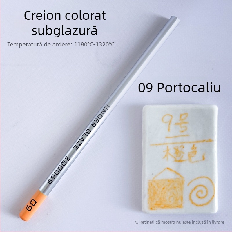 Thiaoohua Creioane subglazurate pentru pictură ceramică, creion unic; Material: culoare subglazură; Cod produs: Underglaze colored pencil (single); Utilizare: pictură ceramică