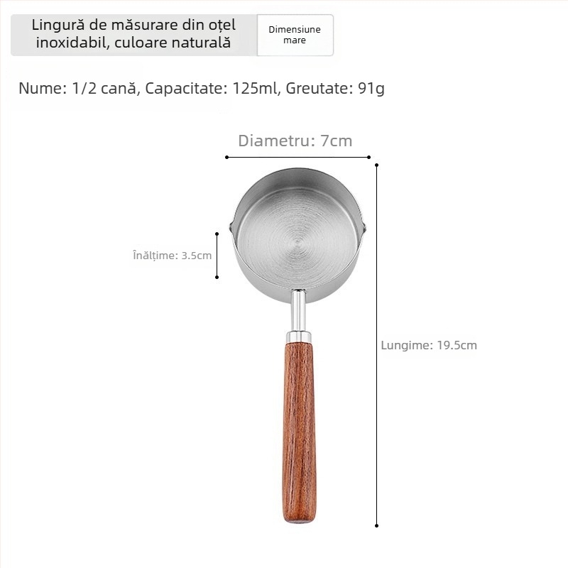 Tigaie pentru ulei din oțel inoxidabil 304, fund plat, neacoperită, adâncime de 3,5 cm, pentru încălzire ulei și asezonare