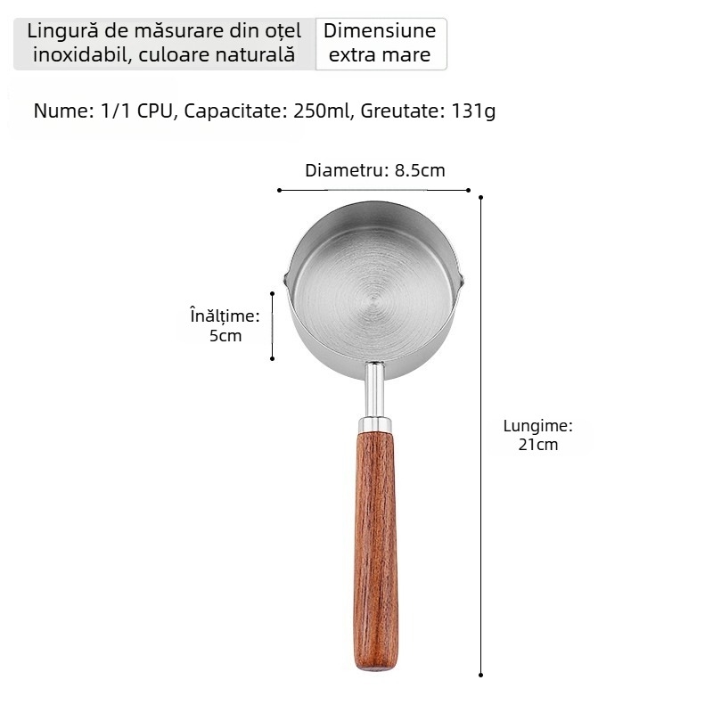 Tigaie pentru ulei din oțel inoxidabil 304, fund plat, neacoperită, adâncime de 3,5 cm, pentru încălzire ulei și asezonare