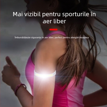 Lumină pentru încheietura mâinii pentru alergare și ciclism — impermeabilă, mini, COB 5W, 650mAh, încărcare manuală
