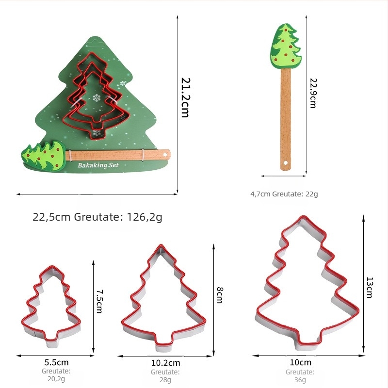 Set de cofetărie pentru acasă: rulou pentru aluat, spatulă din silicon și tel pentru ouă; material silicon; formă neregulată; pentru coacere