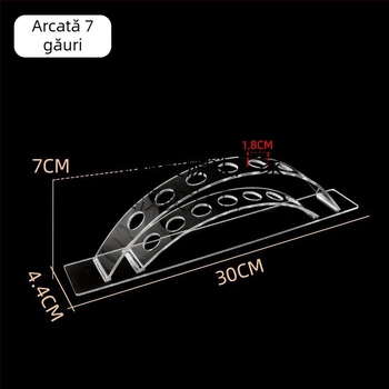 Raft acrilic pentru agrafe de păr, etajat în formă de scară, pentru magazine de papetărie