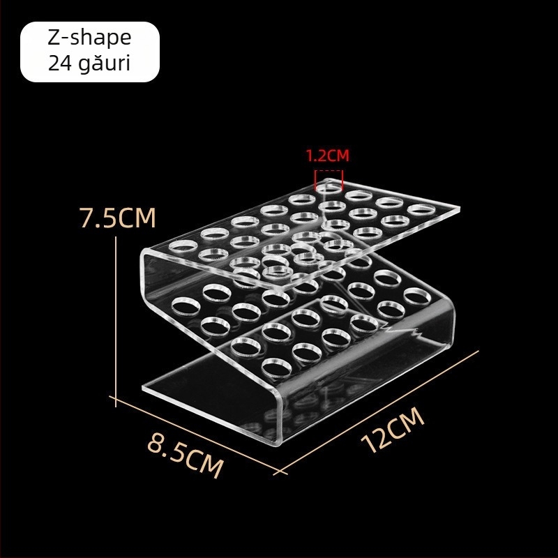 Raft acrilic pentru agrafe de păr, etajat în formă de scară, pentru magazine de papetărie