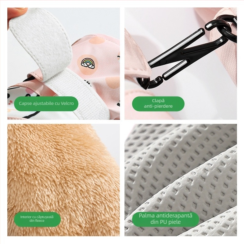 Mănuși de ski pentru copii: poliester, călduroase, unisex, pentru copii între 2 și 8 ani, țesătură jacquard