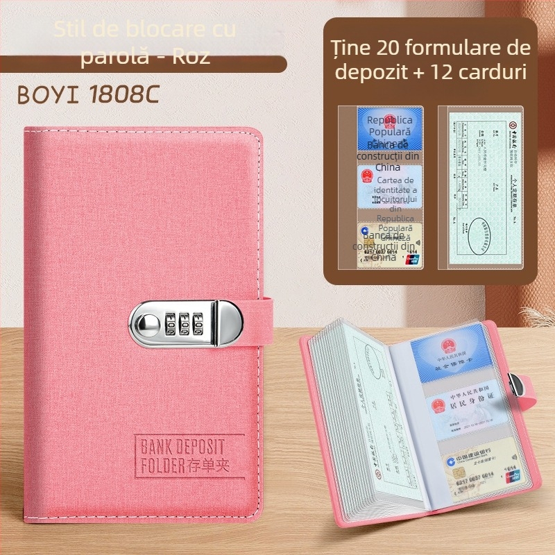 Folder de arhivă cu clips unic, piele PU, imprimare logo disponibilă