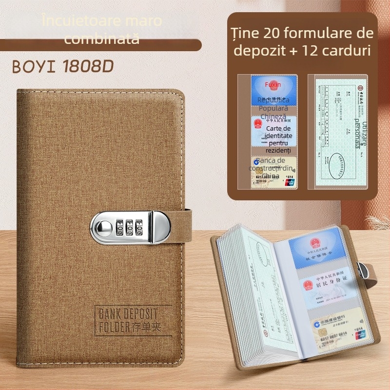 Folder de arhivă cu clips unic, piele PU, imprimare logo disponibilă