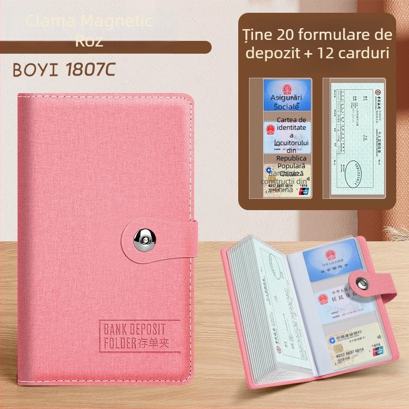 Folder de arhivă cu clips unic, piele PU, imprimare logo disponibilă