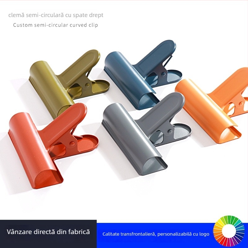 Willita Clip metalic – Multifuncțional pentru dosare, fișiere și chitanțe, cu design arc semicircular