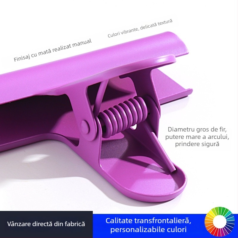 Willita Clip metalic – Multifuncțional pentru dosare, fișiere și chitanțe, cu design arc semicircular