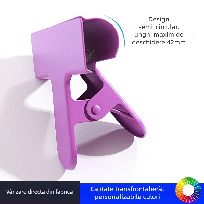 Willita Clip metalic – Multifuncțional pentru dosare, fișiere și chitanțe, cu design arc semicircular