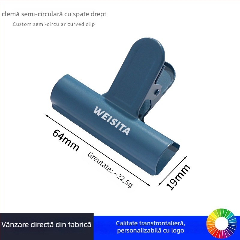Willita Clip metalic – Multifuncțional pentru dosare, fișiere și chitanțe, cu design arc semicircular