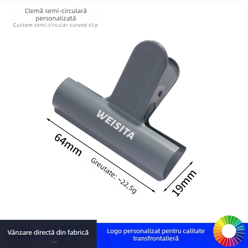 Willita Clip metalic – Multifuncțional pentru dosare, fișiere și chitanțe, cu design arc semicircular