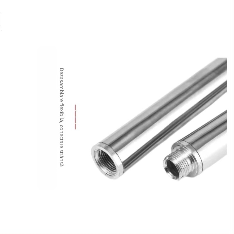 Tijă de plasă pentru pescuit din oțel inoxidabil, 500 g, monobloc, neextensibil