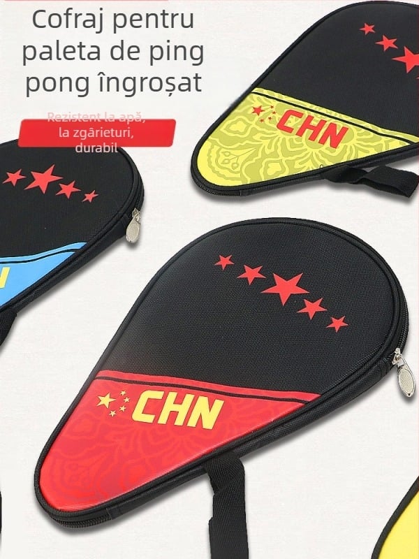 Geantă de depozitare pentru rachetă de ping-pong, în formă de dovleac, din Oxford, personalizabilă cu logo, potrivită pentru tenis de masă și tenis cu pene