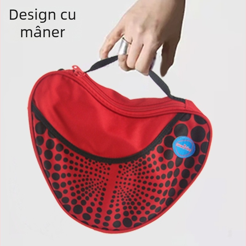 Geantă de depozitare pentru rachetă de ping-pong, în formă de dovleac, din Oxford, personalizabilă cu logo, potrivită pentru tenis de masă și tenis cu pene