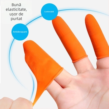 Protecții degetelor din silicon, de unică folosință, pentru degetele și degetul mare – mănuși de protecție rezistente la uzură, îngroșate