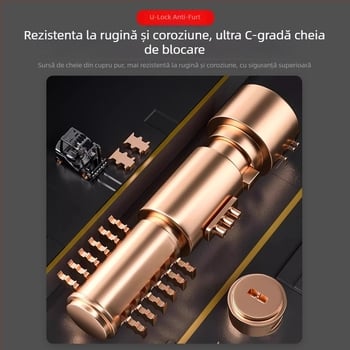 Lacăt în formă de U Jiuxing pentru vehicule electrice, motociclete și biciclete – oțel aliat, modele X18, 388, 8362; greutate 1,6 kg; stil modern minimalist