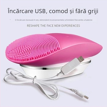 Estma Curățitor facial din silicon, dispozitiv electric pentru curățarea porilor și îndepărtarea punctelor negre, pentru uz casnic