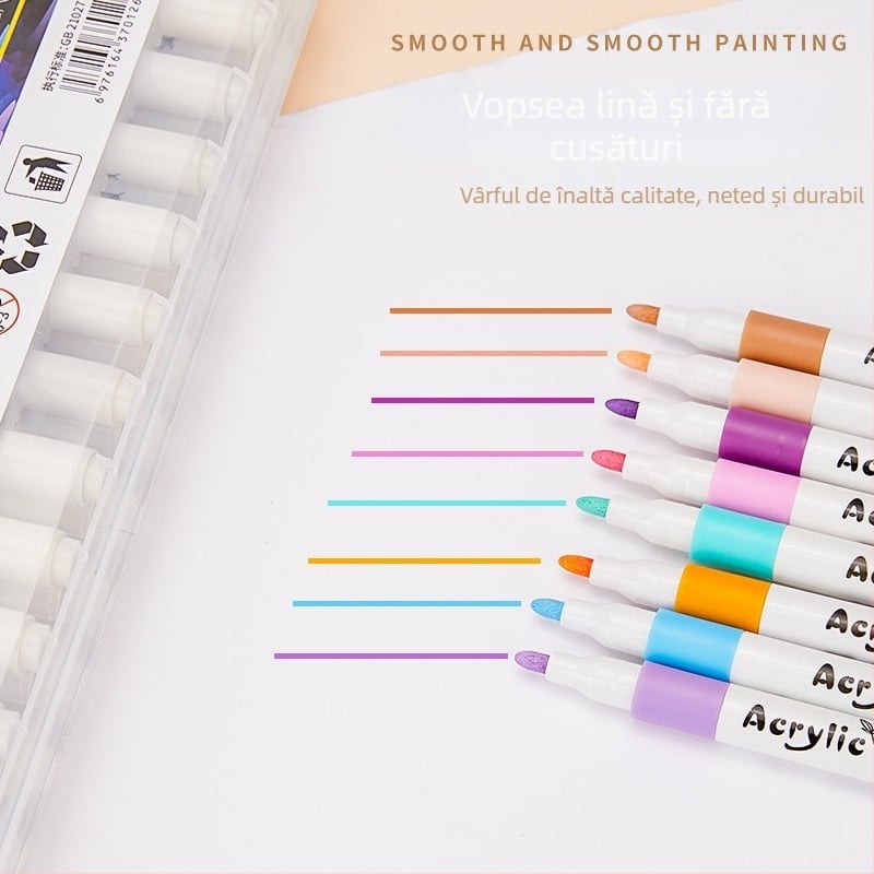 Marker acrylic cu cerneală pe bază de apă pentru desen DIY și graffiti – Next Door Pinchuang