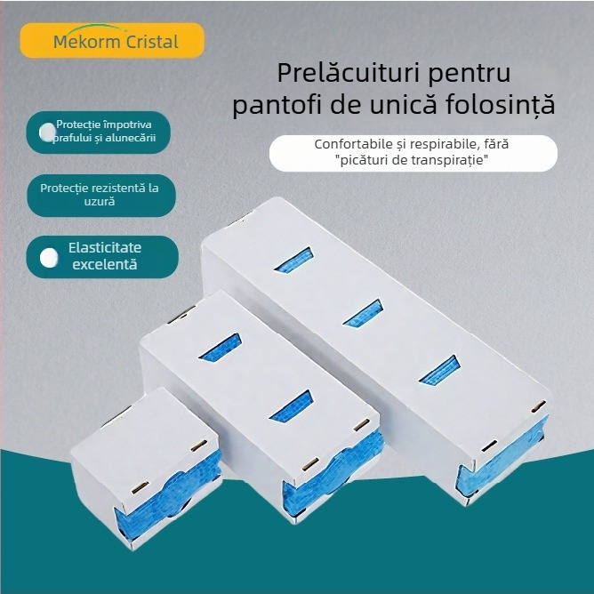 Mașină automată pentru acoperirea încălțămintei, huse de unică folosință din țesătură netă, protecție împotriva prafului (utilizare în atelier)