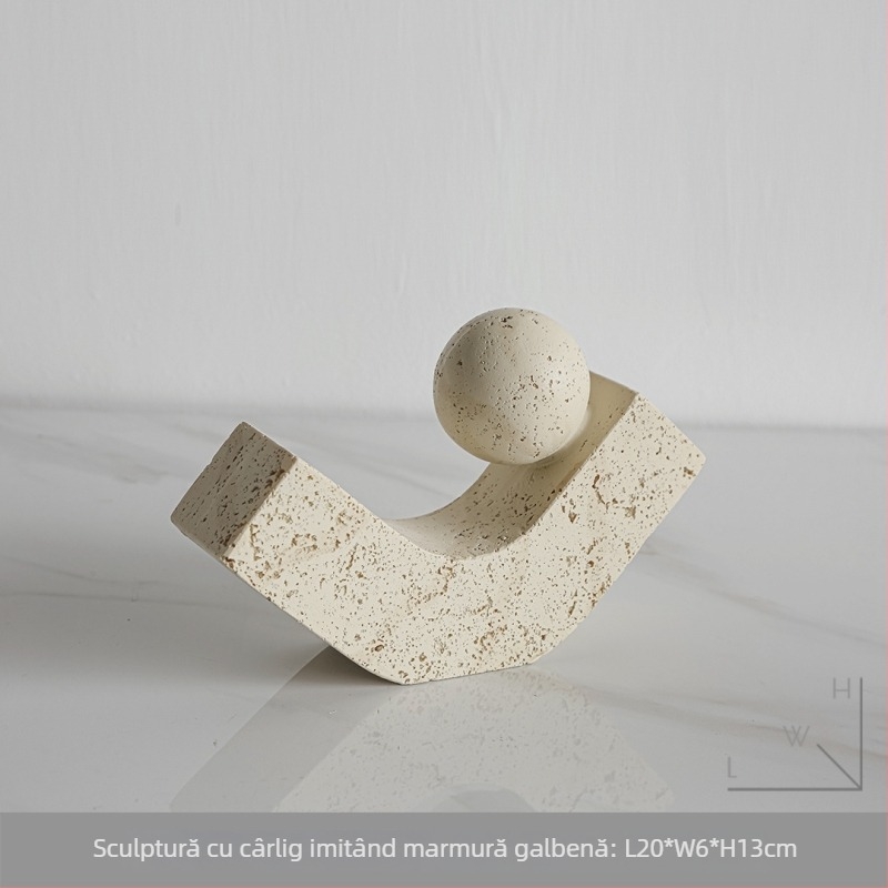 Sculptură de figură din rășină, stil modern minimalist, design stickman