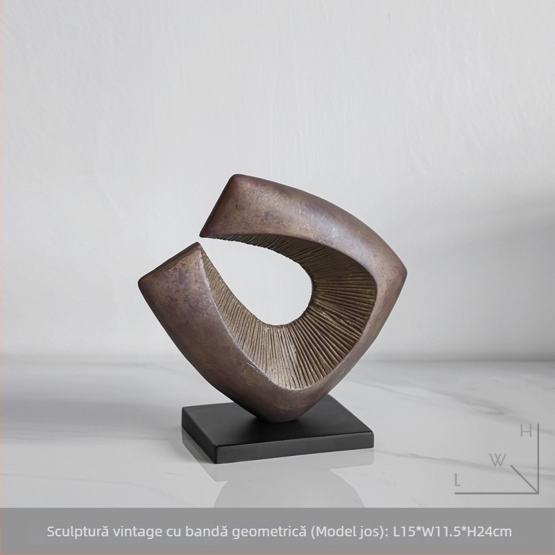 Sculptură de figură din rășină, stil modern minimalist, design stickman